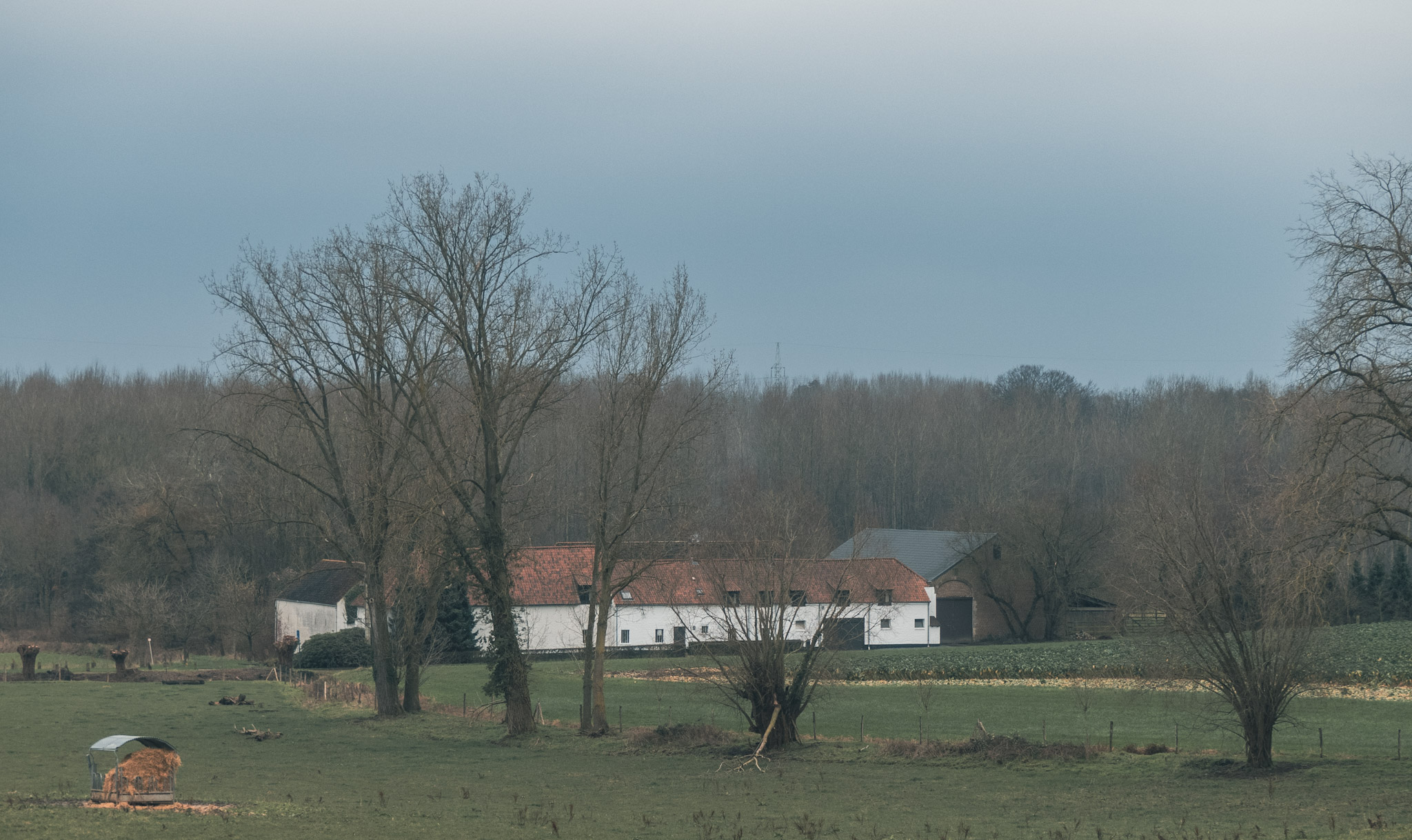 Een boerderij in het groen