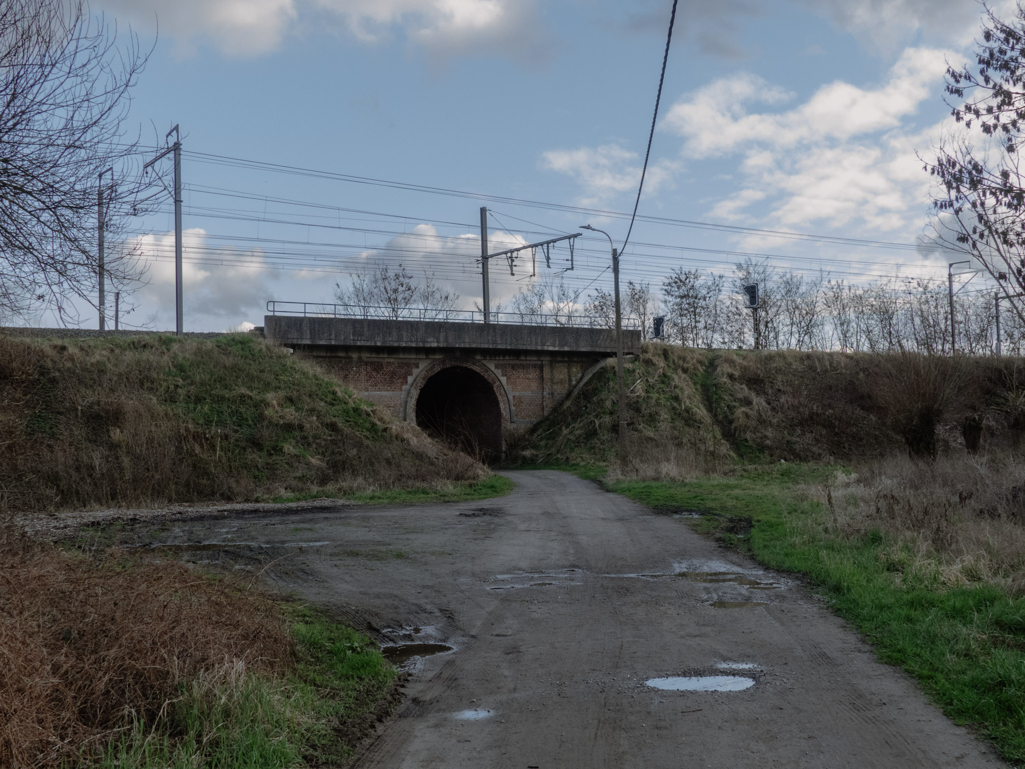 Een treintunnelbrug