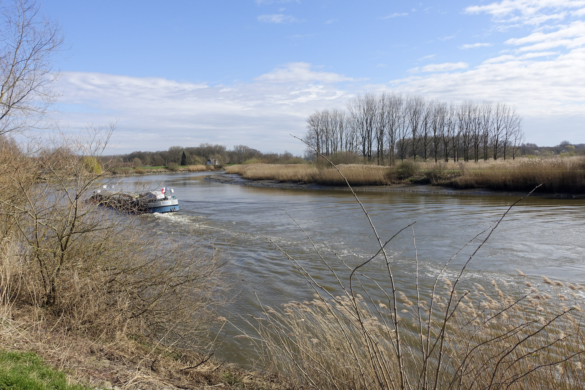 Een boor op de Schelde